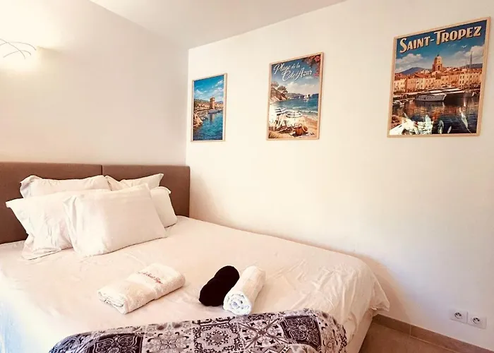 شقة Jardin Privatif 300m De La سانت ماكسيم